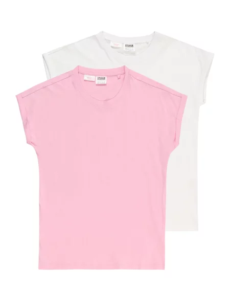 Urban Classics Tricou roz alb