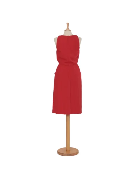Rochie Carolyne Roehm fără mâneci roșu