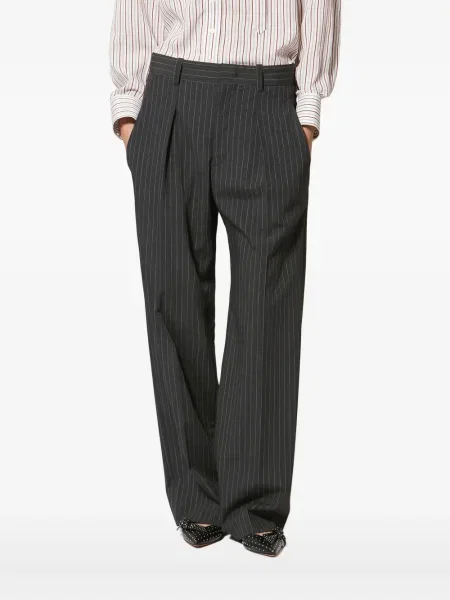 Pantaloni Isabel Marant cu dungi gri