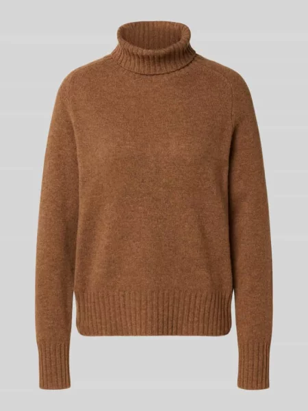 Sweter z wywijanym kołnierzem z prążkowanymi wykończeniami Fynch-hatton