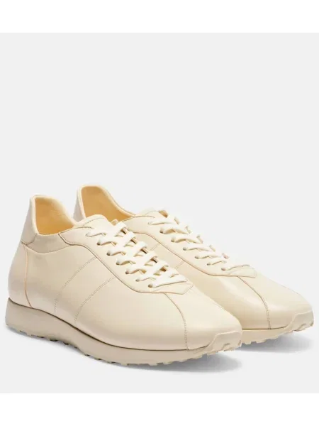 Sneakerși The Row din piele bej