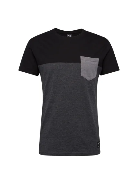 Iriedaily Tricou gri negru