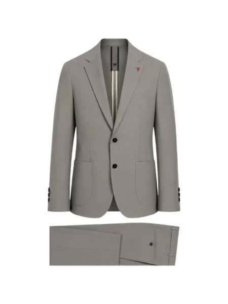 Costum Mulish cu rever gri