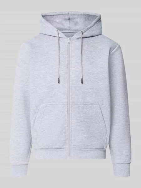 Jack & Jones Bluzy Mężczyzna L Bluza z Kapturem na Jesień/Zimę szary