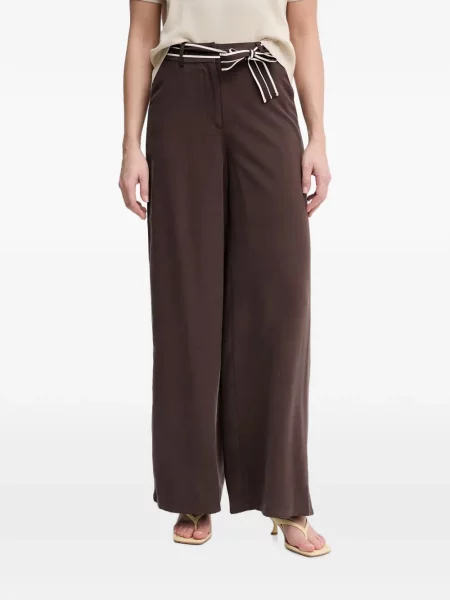 Cu centură pantaloni Benetton maro