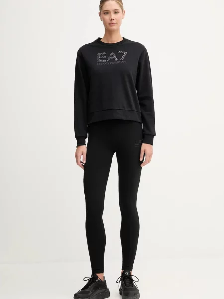 Emporio Armani bluza z aplikacją czarny