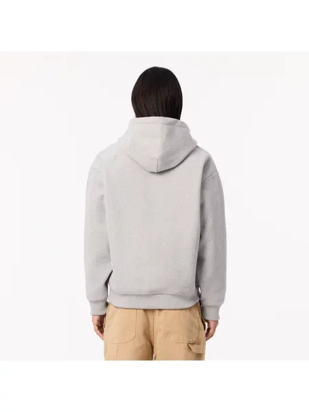Lacoste Bluza Z Kapturem Loose Fit szara