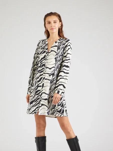 ONLY Rochie tip bluză negru alb