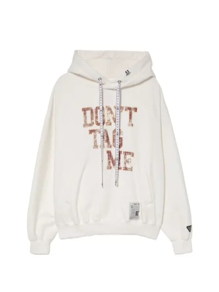 Bluza z kapturem Maison Mihara Yasuhiro z nadrukiem biała