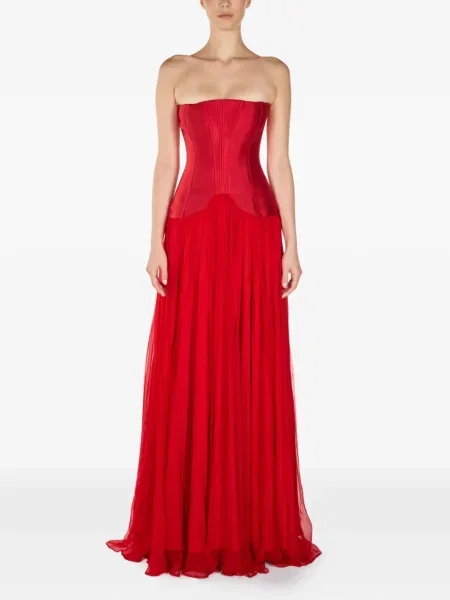 Rochie maxi Araftu de costum roșu
