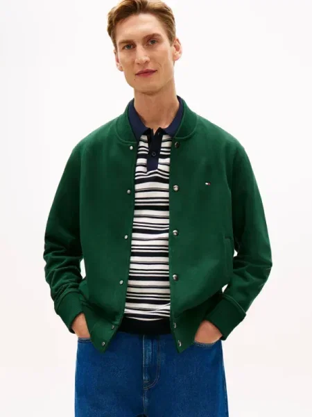 Tommy Hilfiger Geacă bomber ESSENTIAL | verde