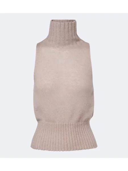 Vestă Tom Ford de mătase bej
