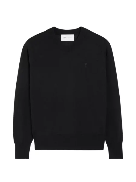Pulover Ami Paris cu autograf negru