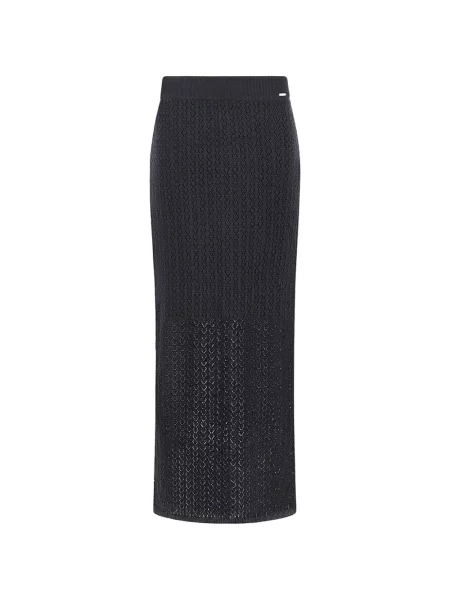 Fusta maxi Paul & Shark tricotate negru