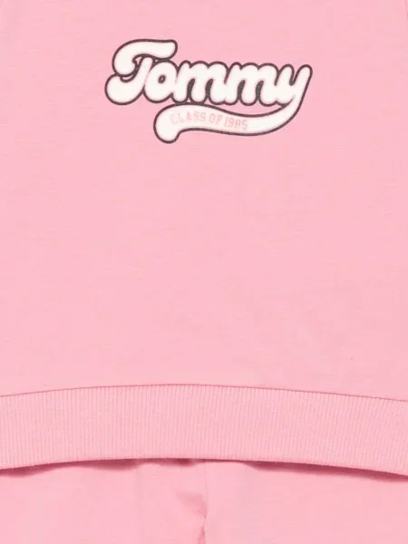 Komplet dresowy dziecięcy Tommy Hilfiger różowy