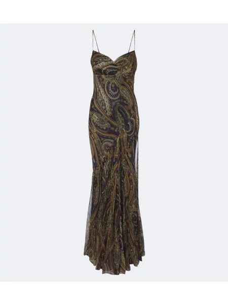 Rochie Etro de mătase cu model paisley