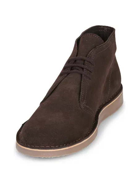 Pantofi Fred Perry din piele de căprioară maro