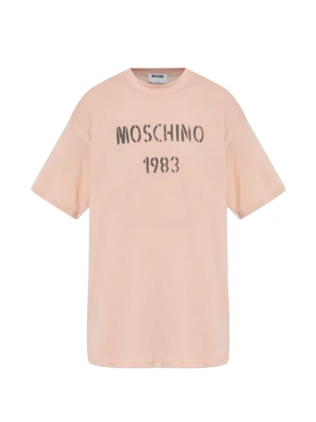 Tricou Moschino cu imagine roz
