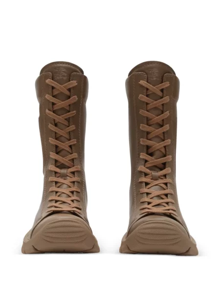 Kožne čizmice Burberry smeđa