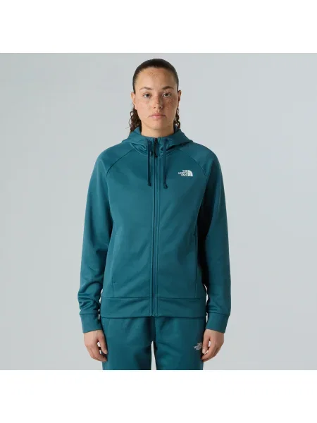 Bluză pentru femei The North Face Reaxion Hooded Full Zip space dark heather