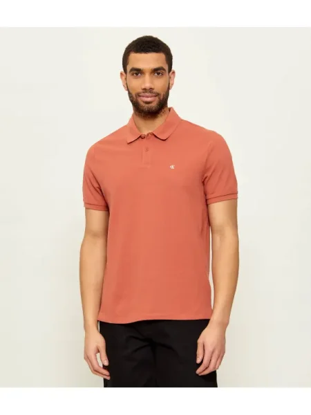 Calvin Klein Jeans Polo | pique portocaliu