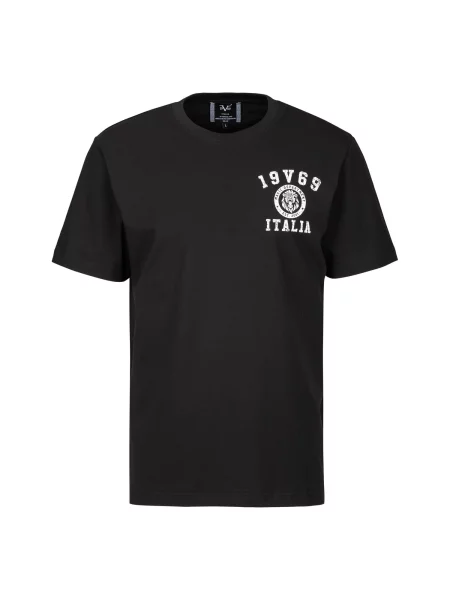 ITALIA Tricou Tarek negru alb