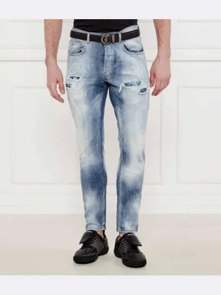 John Richmond Blugi ROSALES LOU | Tapered fit albastru