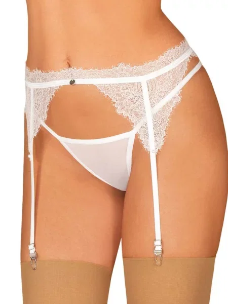 Кружевной для чулок Пояс_Obsessive_Bianelle білі