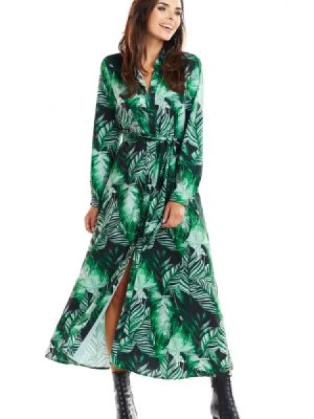 Sukienka maxi Awama zielona