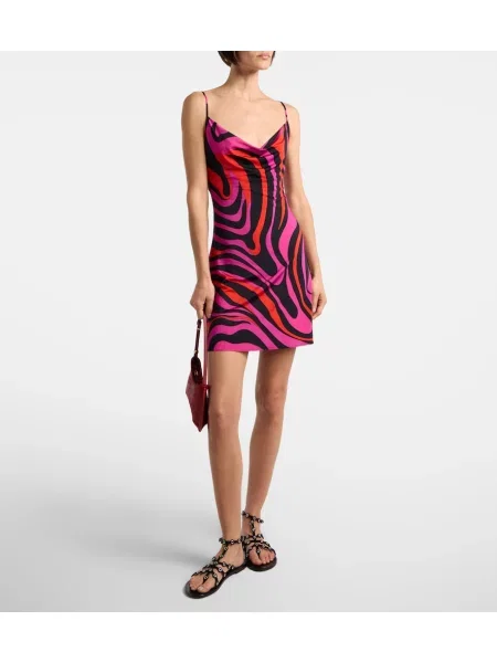 Rochie Pucci din jerseu drapată violet