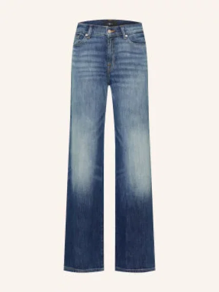 7 For All Mankind Jeansy Wide Leg Lotta blau niebieskie