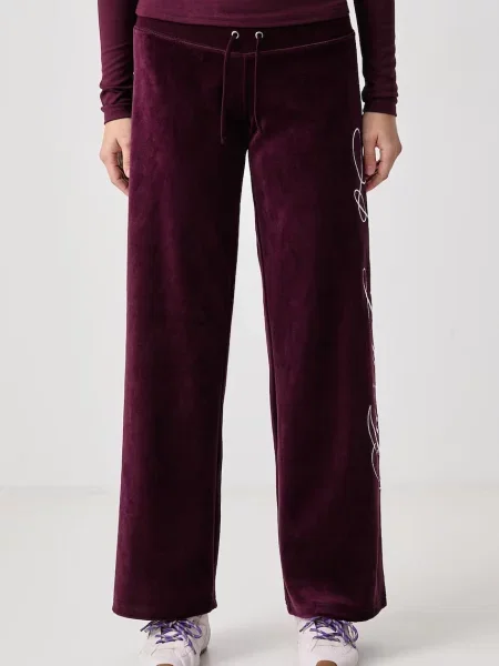 Juicy Couture tepláky s bavlnou SCRIPT REBELLE OG STRAIGHT