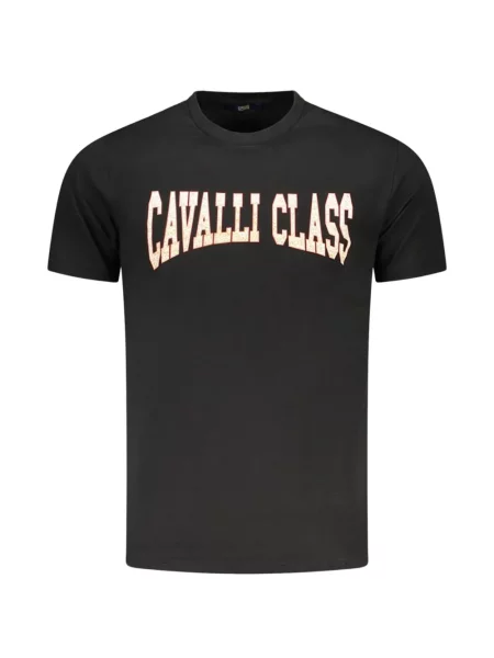 Tricou Cavalli Class cu imagine negru