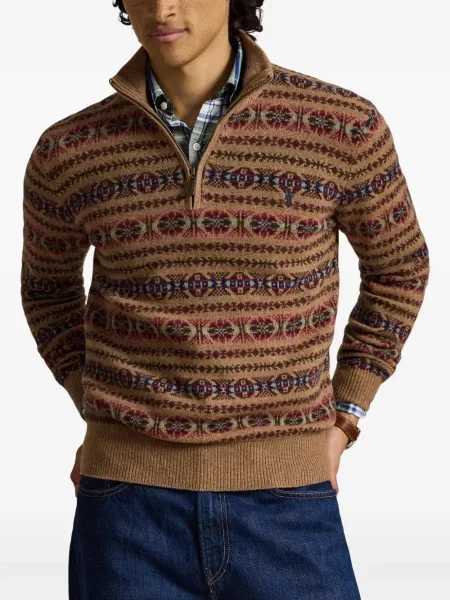 Gulerat șosete Polo Ralph Lauren de lână cu dungi negru