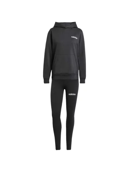 Hanorac cu glugă Adidas cu imagine negru