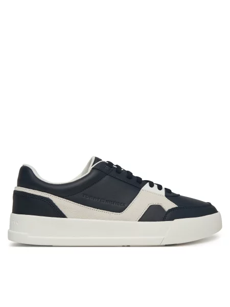 Laisvalaikio batai Tommy Hilfiger Th Court Craft Mix Tamsiai mėlyna