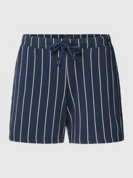 Szorty od piżamy ze wzorem na całej powierzchni Schiesser granatowe