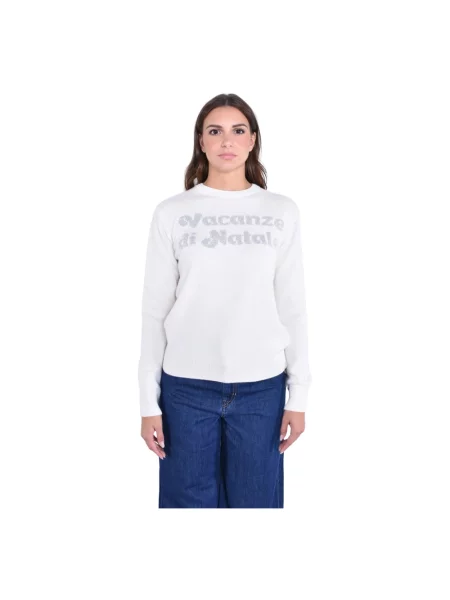 Sweter Mc2 Saint Barth wełniany biały