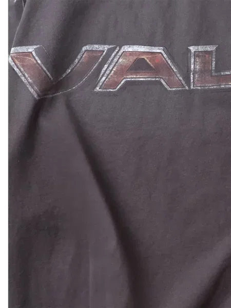 Lung tricou Vale cu imagine gri