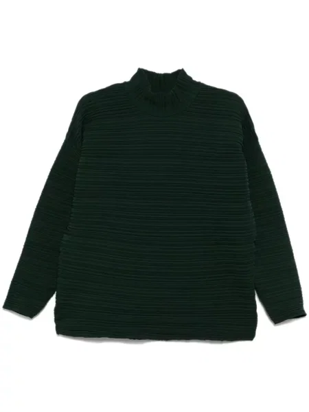 Top Pleats Please Issey Miyake tricotate plisat verde