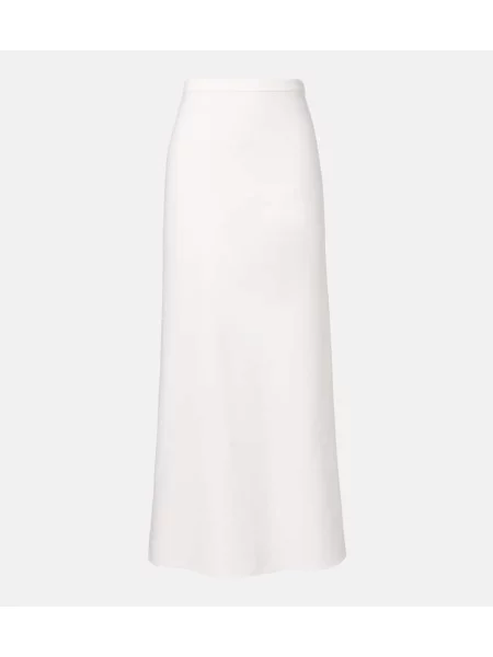Fusta maxi Max Mara din jerseu alb