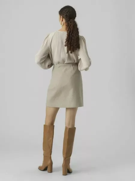 Vero Moda Ceruzaszoknya Fortuneallison bézs