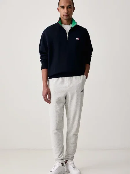 Tommy Jeans pantaloni de trening pentru bărbați din gri