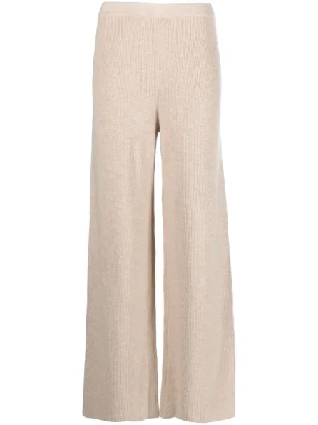 Dzianinowe spodnie Cult Gaia brązowe