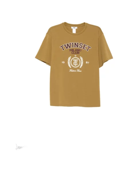 Tricou Twinset cu imagine verde
