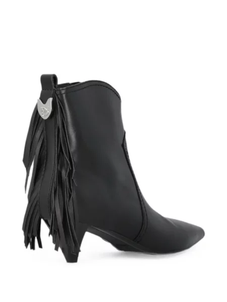 Botine Pinko cu franjuri negru