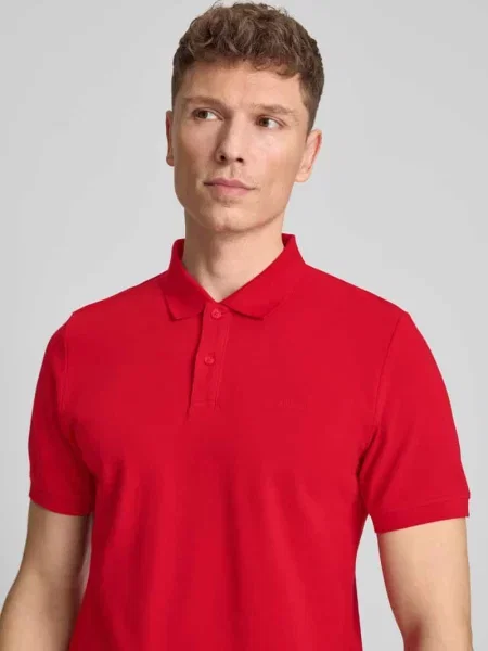 Koszulka polo z czystej bawełny o kroju regular fit S.oliver Red Label czerwone