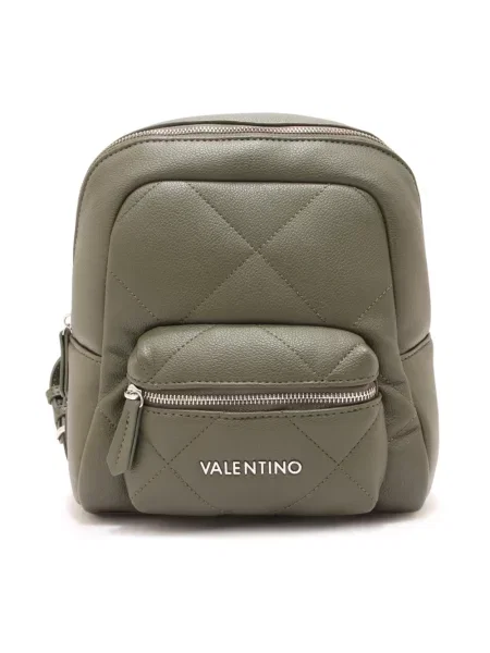 Lniany plecak Valentino By Mario Valentino zielony