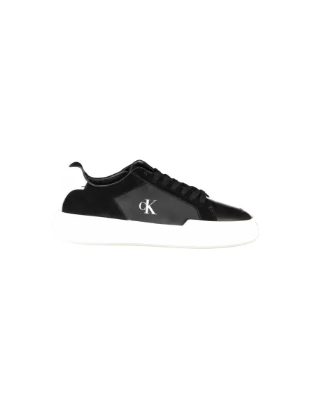 Sneakersy Calvin Klein skórzane czarne