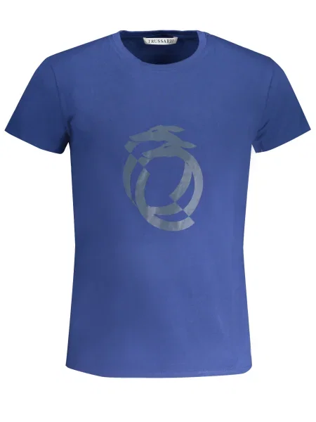 Tricou Trussardi scurt albastru